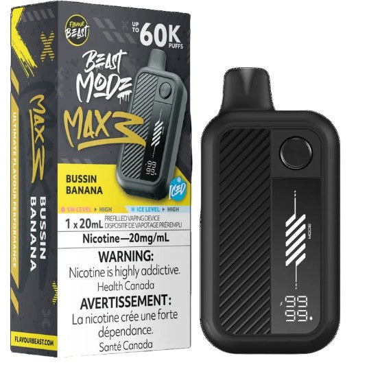 Flavour Beast Mode Max 3 60k - Bussin Banana iced