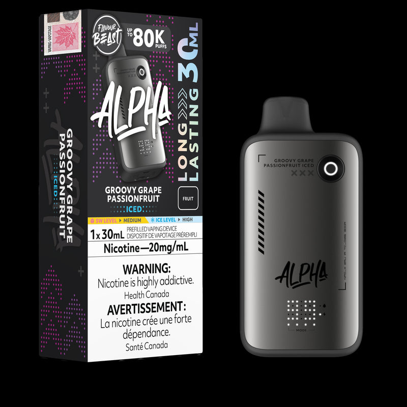 Flavour Beast Alpha 80k - Groovy Grape Passionfruit Iced
