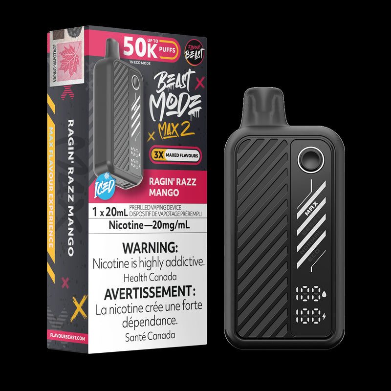 Flavour Beast Max 2 50k - Ragin' Razz Mango