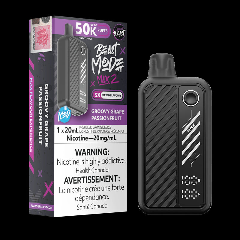 Flavour Beast Max 2 50k - Groovy Grape Passionfruit