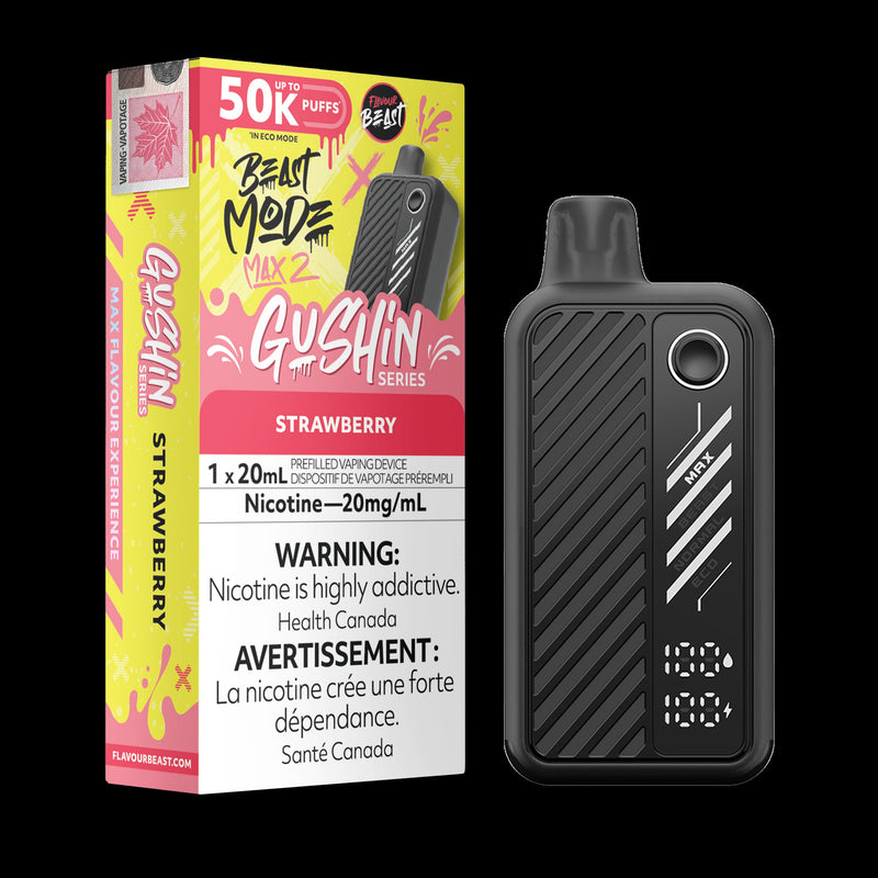 Flavour Beast Max 2 50k - Sour Gushin S. Strawberry