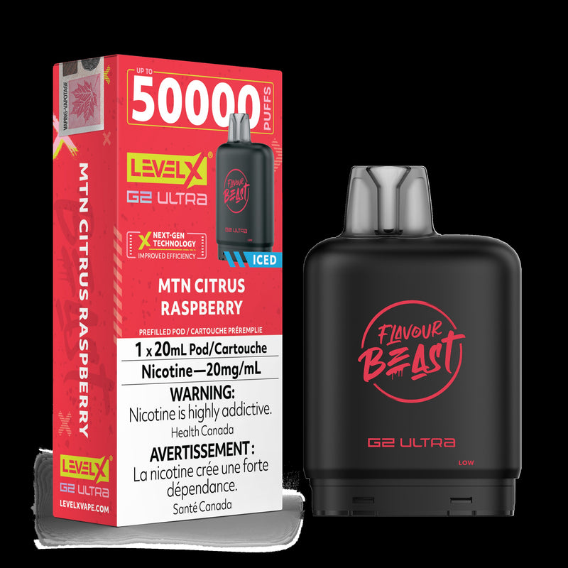 Level X Flavour Beast G2 ultra - MTN Citrus Raspberry Iced