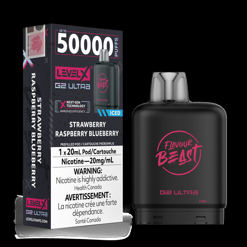 Level X Flavour Beast G2 ultra - Strawberry Raspberry Blueberry Iced