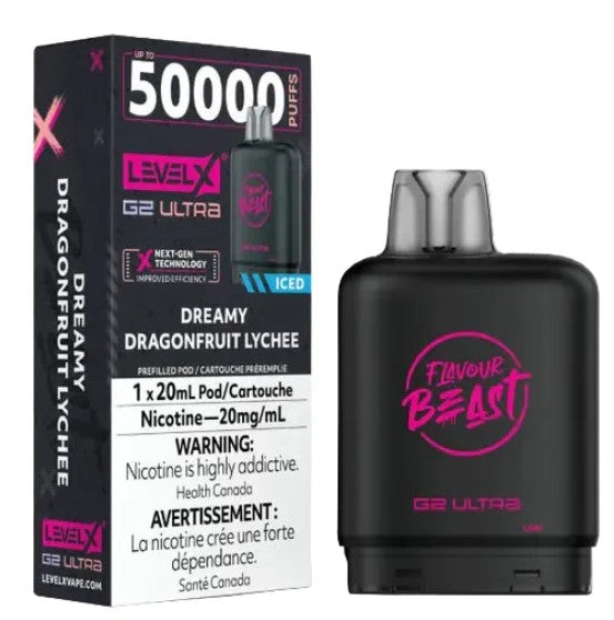 Level X Flavour Beast G2 ultra - Dreamy Dragonfruit Lychee Iced