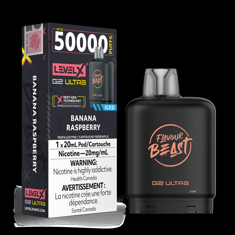 Level X Flavour Beast G2 ultra - Banana Raspberry Iced
