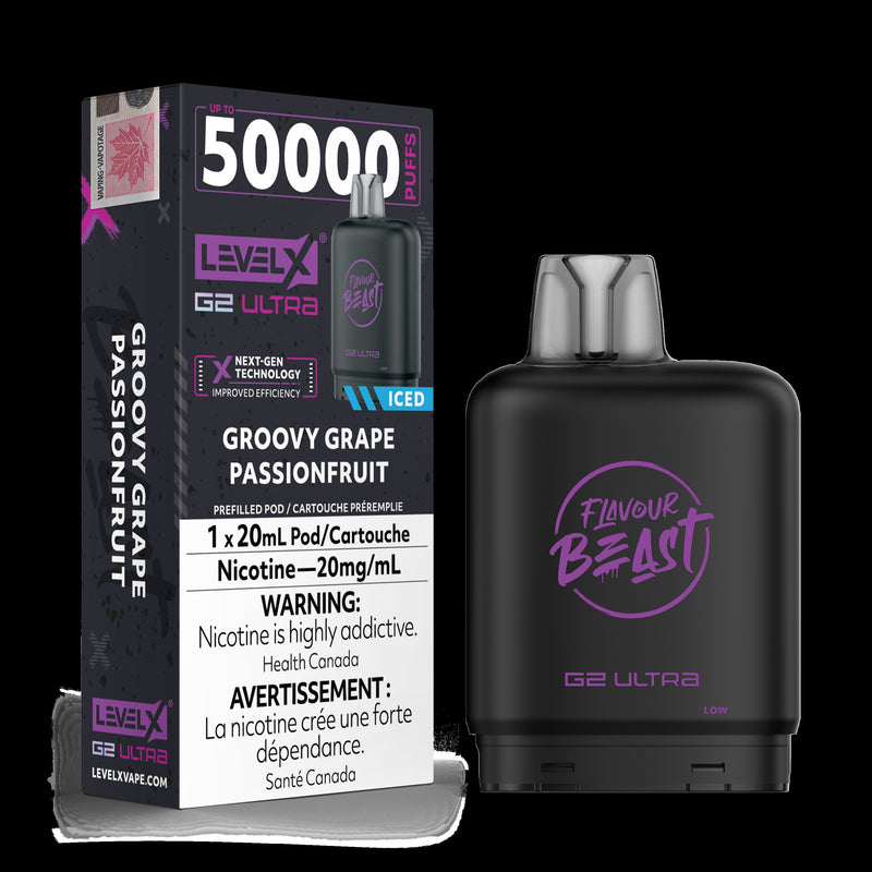 Level X Flavour Beast G2 ultra - Groovy Grape Passionfruit