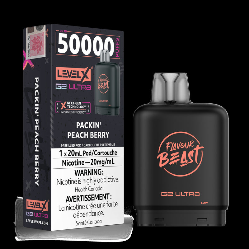 Level X Flavour Beast G2 ultra - Packin' Peach Berry