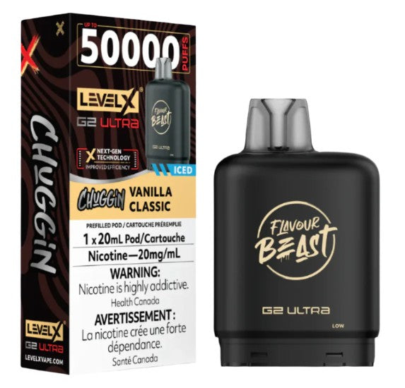 Level X Flavour Beast G2 ultra - (Chuggin') Vanilla Classic (ICED)