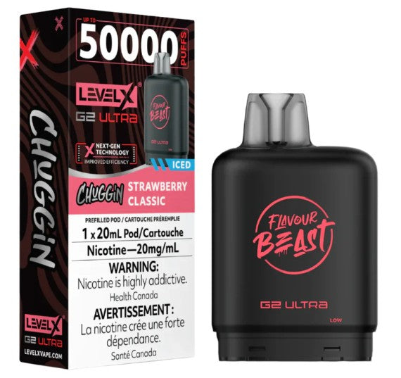 Level X Flavour Beast G2 ultra Chuggin' - Strawberry Classic