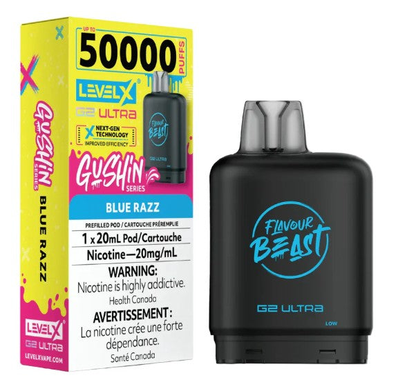 Level X Flavour Beast G2 ultra - Gushin Blue Razz