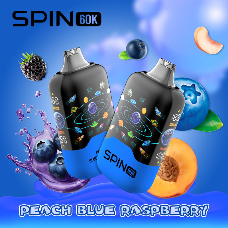 Spin 60k - Peach Blue Raspberry