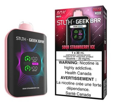 STLTH X GeekBar 80k - Sour Strawberry Ice